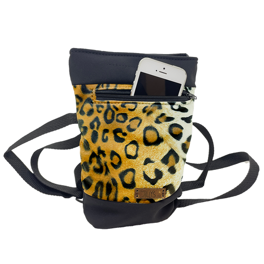 Futter-Beutel CHARLY mit Magnetverschluss in stylischem Animal-Print "Leopard"